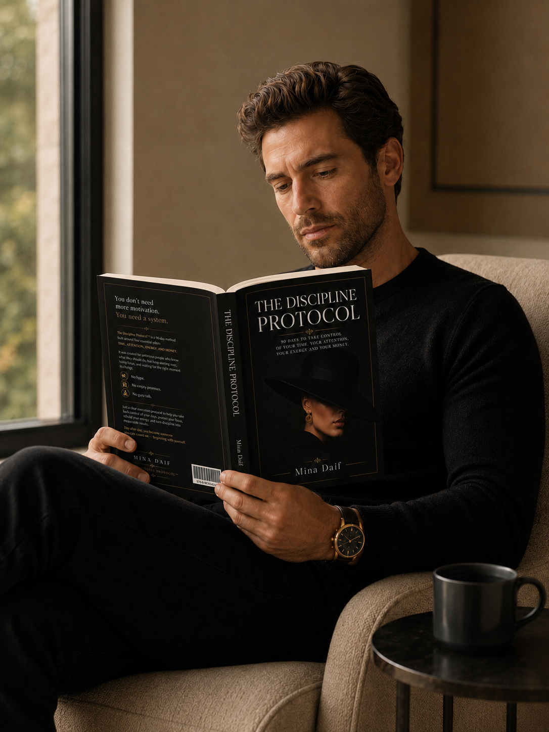 Man reading The Discipline Protocol